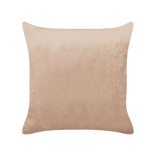 Conjunto de 2 almofadas decorativas BAKIRA Imitação de pele 45 x 45 cm Castanho Padrão abstracto
