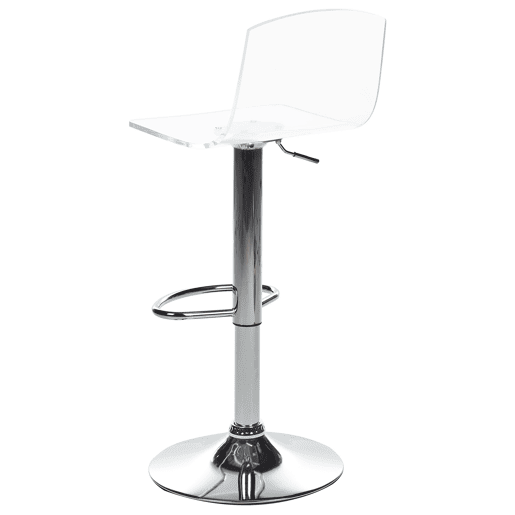 Conjunto de 2 bancos de bar IMOLA Transparente