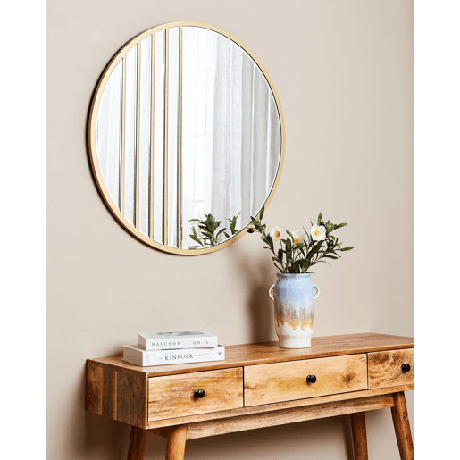 Espelho COUST 80 cm 80 cm Dourado Espelho COUST 80 cm 80 cm Dourado