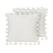 Beliani Cojín decorativo JASMINE 45x45 Beliani Cojín decorativo JASMINE 45x45 Blanco