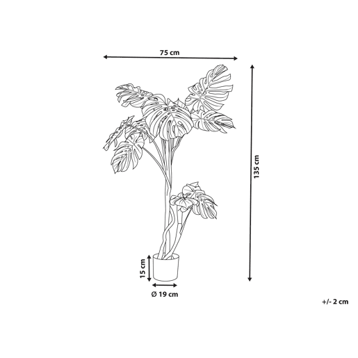 Beliani Planta artificial MONSTERA PLANT Beliani Planta artificial MONSTERA PLANT
