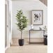 Beliani Planta artificial FICUS ELASTICA Beliani Planta artificial FICUS ELASTICA Verde