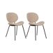 Beliani Silla de comedor LUANA Beliani Silla de comedor LUANA Beige