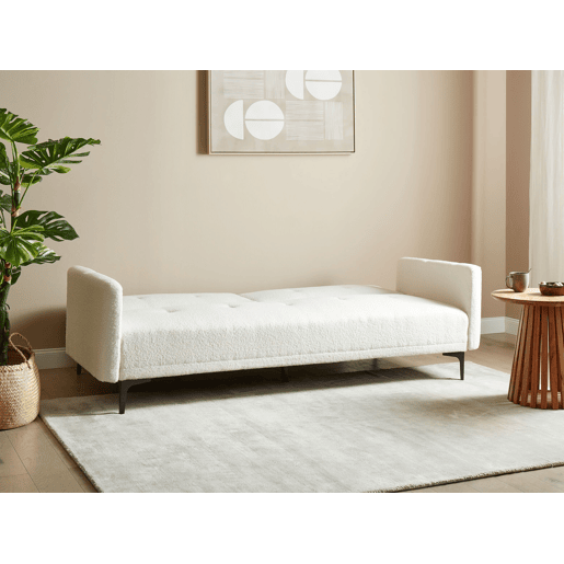 Beliani Sofá-cama Bouclé LUCAN