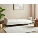 Beliani Sofá cama Bouclé LUCAN Beliani Sofá cama Bouclé LUCAN Blanco/ Beige