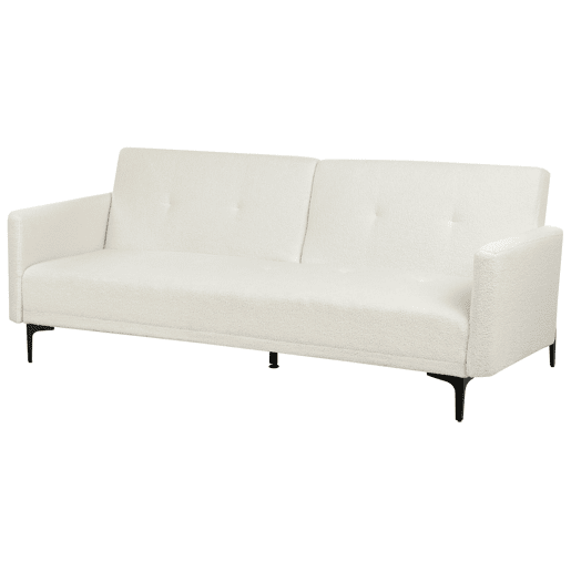 Beliani Sofá-cama Bouclé LUCAN