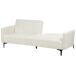 Beliani Sofá cama Bouclé LUCAN Beliani Sofá cama Bouclé LUCAN Blanco/ Beige