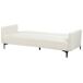 Beliani Sofá cama Bouclé LUCAN Beliani Sofá cama Bouclé LUCAN Blanco/ Beige