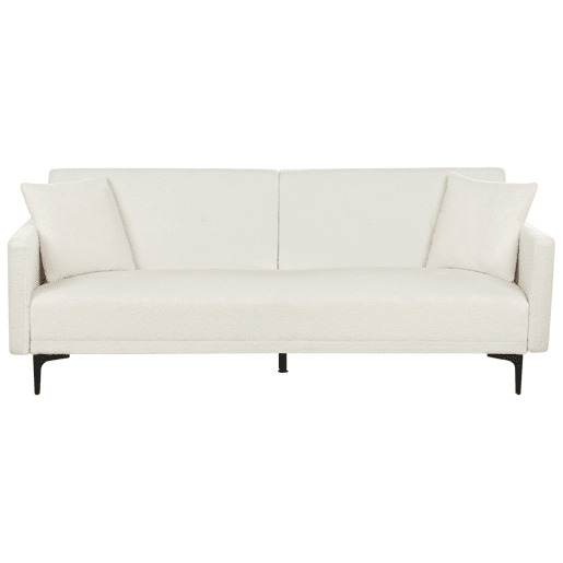 Beliani Sofá-cama Bouclé LUCAN