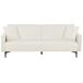 Beliani Sofá cama Bouclé LUCAN Beliani Sofá cama Bouclé LUCAN Blanco/ Beige