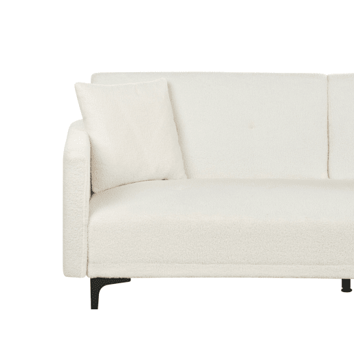 Beliani Sofá-cama Bouclé LUCAN