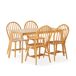 Juego de mesa y 4 sillas de comedor Clarck 140x80 Juego de mesa y 4 sillas de comedor Clarck 140x80 Roble