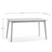 Juego de mesa y 4 sillas de comedor Clarck 140x80 Juego de mesa y 4 sillas de comedor Clarck 140x80 Roble