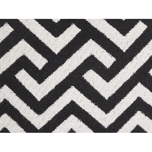 Conjunto de 2 almofadas decorativas SALIZAR Algodão 45 x 45 cm Preto Padrão geométrico