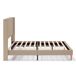 Estructura de cama tapizada Noelia 140x190 Estructura de cama tapizada Noelia 140x190 Beige