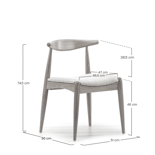 Conjunto de mesa 80x80 cm e 4 cadeiras de jantar Corzo Carvalho Conjunto de mesa 80x80 cm e 4 cadeiras de jantar Corzo Carvalho