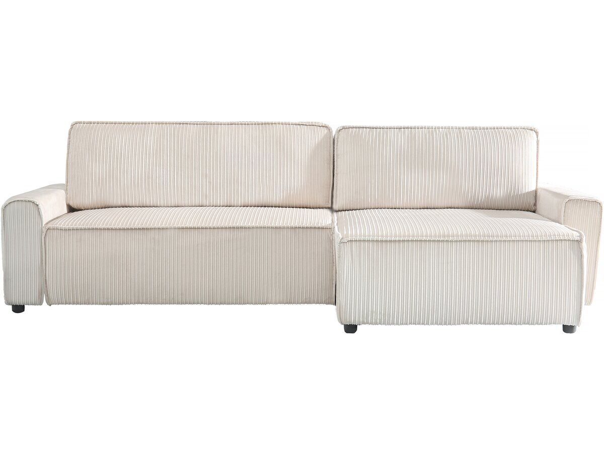 Sofá esquinero convertible y reversible de pana