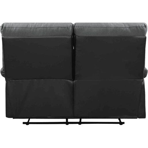 Sofá relaxante Lincoln - 147 x 89 x 103 cm - 2 lugares - Preto  Cinza escuro