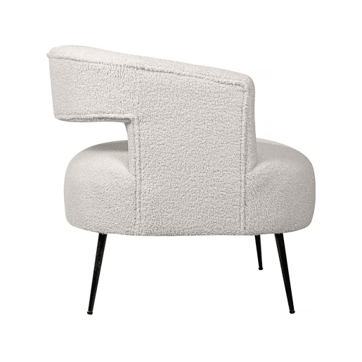 Poltrona em tecido atoalhado íris u2013 Branco