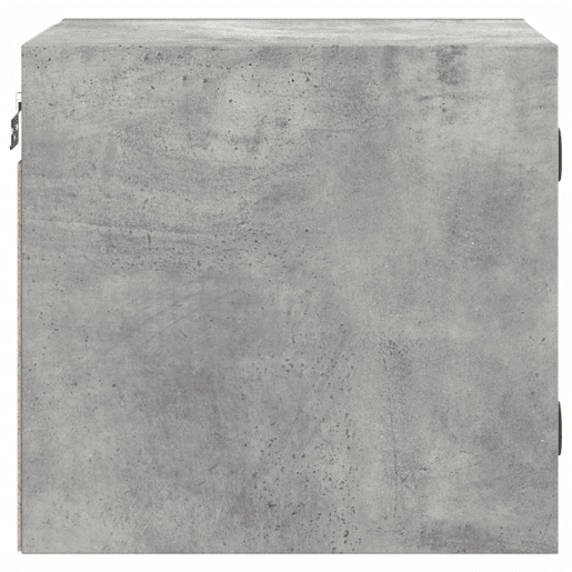 vidaXL Mesa cabeceira c porta vidro 2 pcs 35x37x35cm cinzento cimento