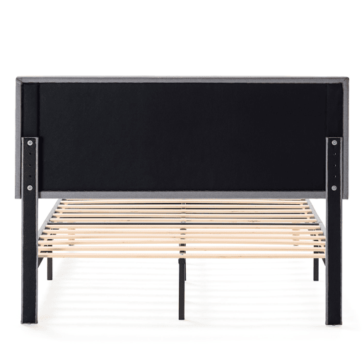 Cama estofada Silvi 30 cm, 140x190 cm, cinza escuro