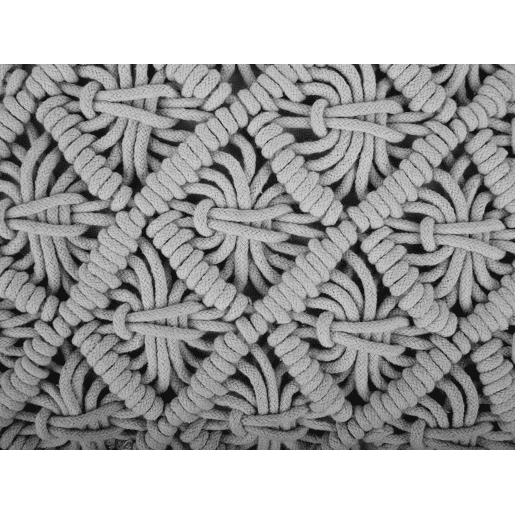 Almofada decorativa KIZKALESI Algodão 45 x 40 cm Cinzento Padrão geométrico