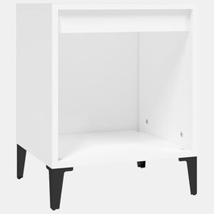 vidaXL Mesa de cabeceira 40x35x50 cm branco