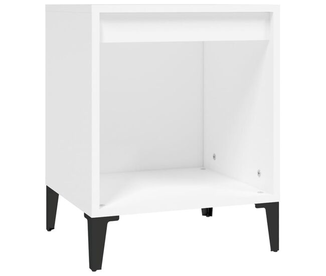 Vidaxl mesita de noche color blanco 40x35x50 cm
