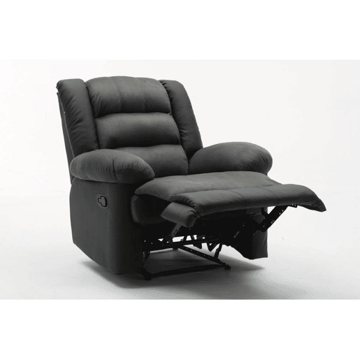 Poltrona de relaxamento Buckingham - 85 x 93 x 100 cm - Preto  Cinza escuro