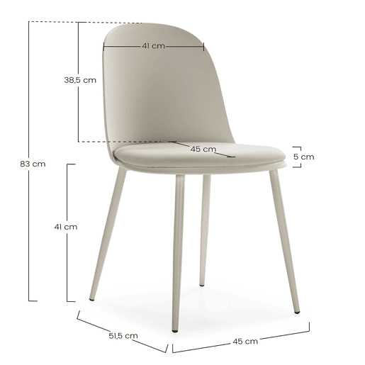 Conjunto de mesa 120x80 cm e 4 cadeiras de jantar Kana mostarda Conjunto de mesa 120x80 cm e 4 cadeiras de jantar Kana mostarda