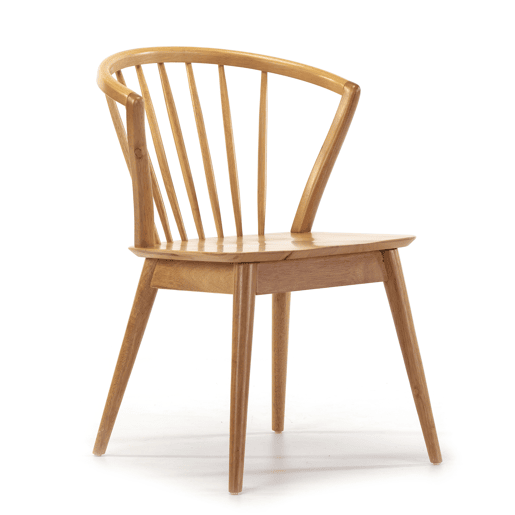 Conjunto de mesa 80x80 cm e 4 cadeiras de jantar Mura Carvalho