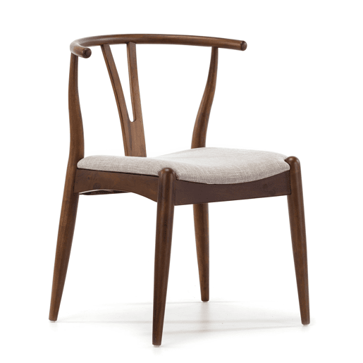 Conjunto de mesa 80x80 cm e 4 cadeiras de jantar Rustic Nogueira