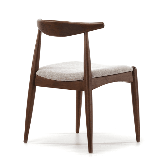 Conjunto de mesa 140x80 cm e 4 cadeiras de jantar Corzo Nogueira