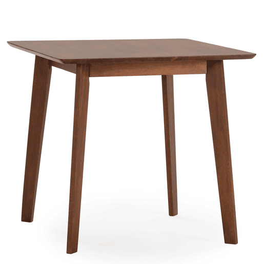 Conjunto de mesa 80x80 cm e 4 cadeiras de jantar Clarck Nogueira Conjunto de mesa 80x80 cm e 4 cadeiras de jantar Clarck Nogueira