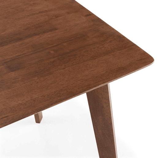 Conjunto de mesa 80x80 cm e 4 cadeiras de jantar Clarck Nogueira Conjunto de mesa 80x80 cm e 4 cadeiras de jantar Clarck Nogueira