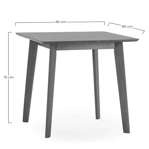 Conjunto de mesa 80x80 cm e 4 cadeiras de jantar Clarck Nogueira Conjunto de mesa 80x80 cm e 4 cadeiras de jantar Clarck Nogueira