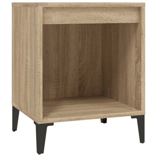 vidaXL Mesa de cabeceira 40x35x50 cm carvalho sonoma