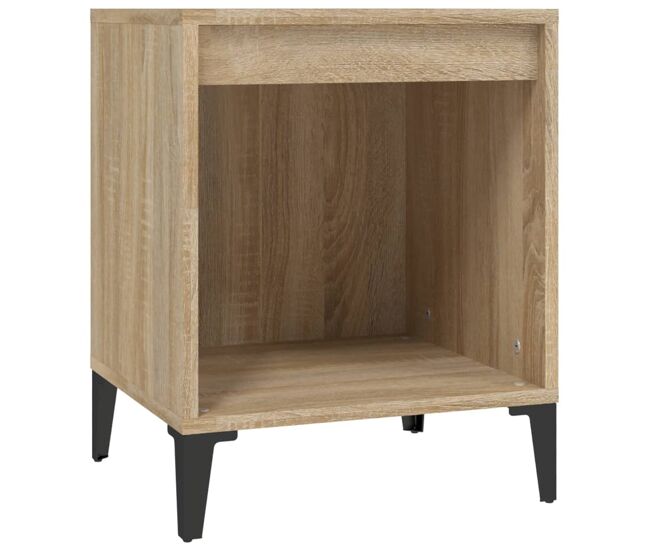 Vidaxl mesita de noche roble sonoma 40x35x50 cm