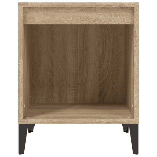 vidaXL Mesa de cabeceira 40x35x50 cm carvalho sonoma