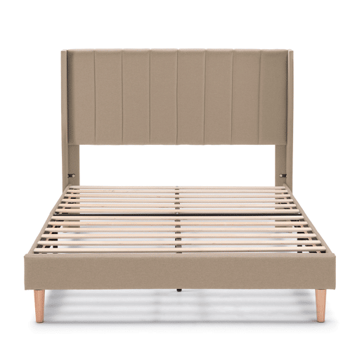 Cama estofada Noelia 30 cm, 90x190 cm, Bege Cama estofada Noelia 30 cm, 90x190 cm, Bege