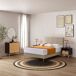 Estructura de cama tapizada Silvi 150x190 Estructura de cama tapizada Silvi 150x190 Beige