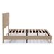Estructura de cama tapizada Silvi 150x190 Estructura de cama tapizada Silvi 150x190 Beige