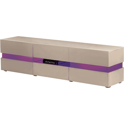 Móvel TV LED Vida' u2013 177 x 39 x 45 cm u2013 Lacado branco