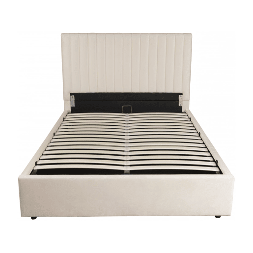 Cama com caixa Mia - 160 x 200 cm - Bege
