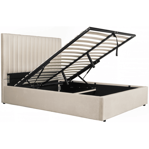 Cama com caixa Mia - 160 x 200 cm - Bege