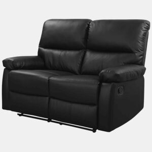 Sofá relaxante Lincoln - 147 x 89 x 103 cm - 2 lugares - Preto