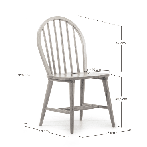 Conjunto de mesa 80x80 cm e 4 cadeiras de jantar Clarck Carvalho