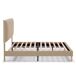 Estructura de cama tapizada Lauren 140x190 Estructura de cama tapizada Lauren 140x190 Beige