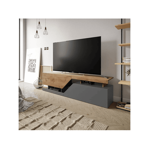 Suporte para TV Ceelias - 160 x 46 x 35 cm - CinzaCastanho