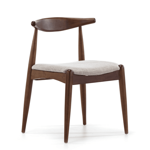 Conjunto de mesa 80x80 cm e 4 cadeiras de jantar Corzo Nogueira